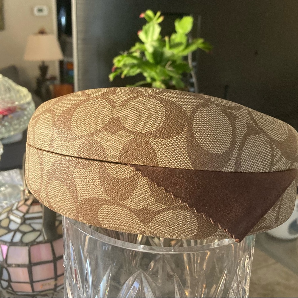 Coach Brown and Tan Patterned Accessory